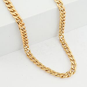Chain Necklace in ION Plated YG Stainless Steel 22 Inches 