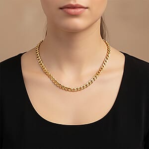 Chain Necklace in ION Plated YG Stainless Steel 22 Inches 