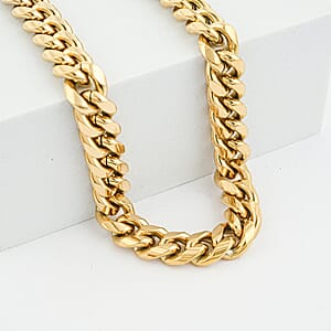 Chain Necklace in ION Plated YG Stainless Steel 24 Inches