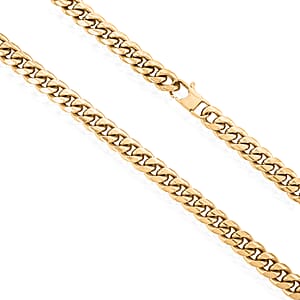 Chain Necklace in ION Plated YG Stainless Steel 24 Inches