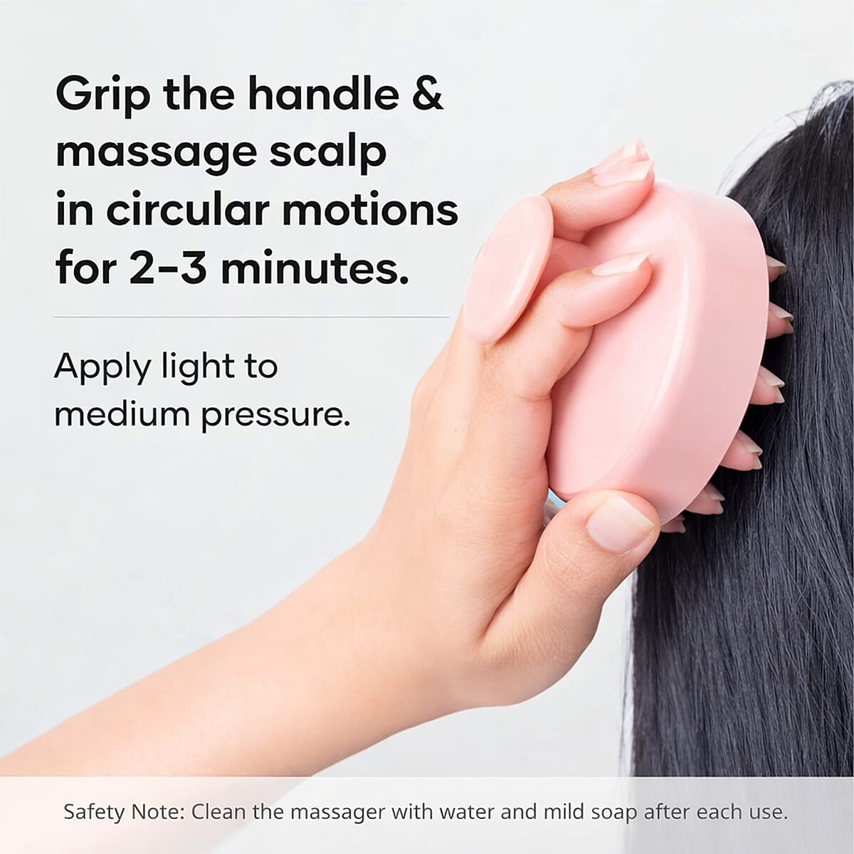 Joyce Giraud Pink Scalp Massage Scrubber image number 5