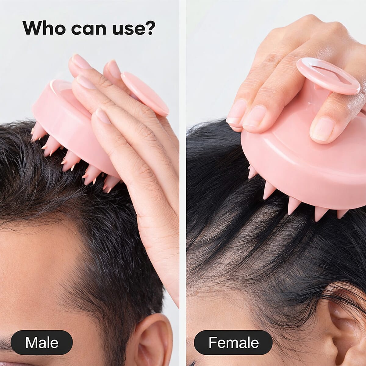 Joyce Giraud Pink Scalp Massage Scrubber image number 6