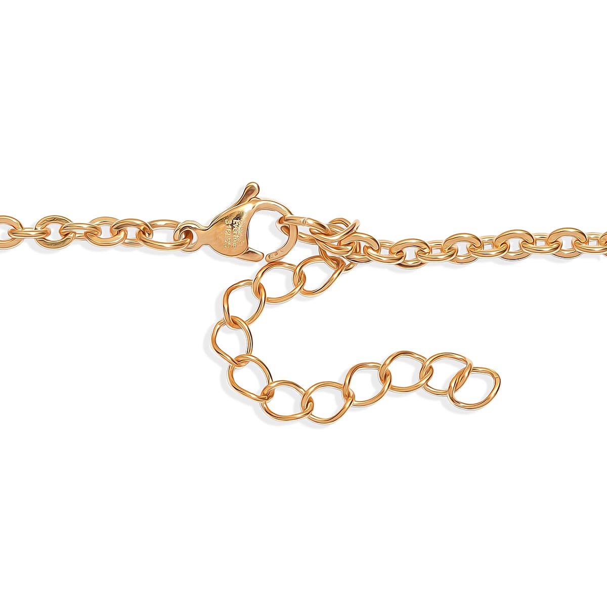 EverTrue Multi Fluorite 205.00 ctw Beaded Necklace in ION Plated YG Stainless Steel 24 Inches  image number 4