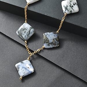 EverTrue Sodalite 205.00 ctw Necklace in ION Plated YG Stainless Steel 24-26In