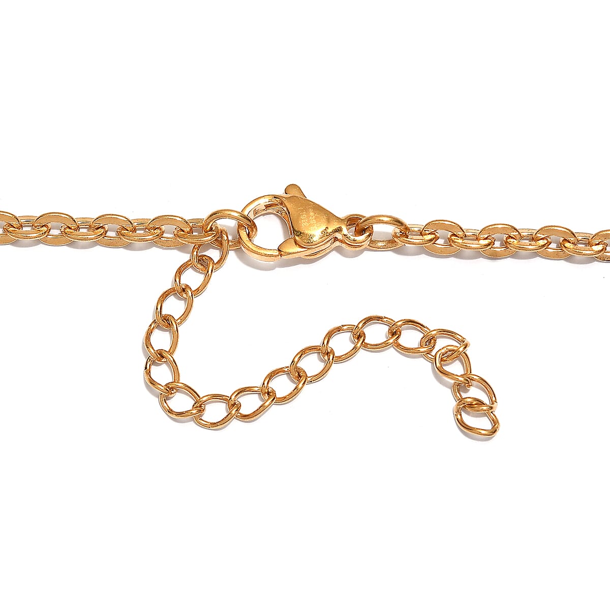 EverTrue Sodalite 205.00 ctw Necklace in ION Plated YG Stainless Steel 24-26In image number 3