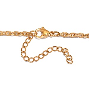 EverTrue Sodalite 205.00 ctw Necklace in ION Plated YG Stainless Steel 24-26In