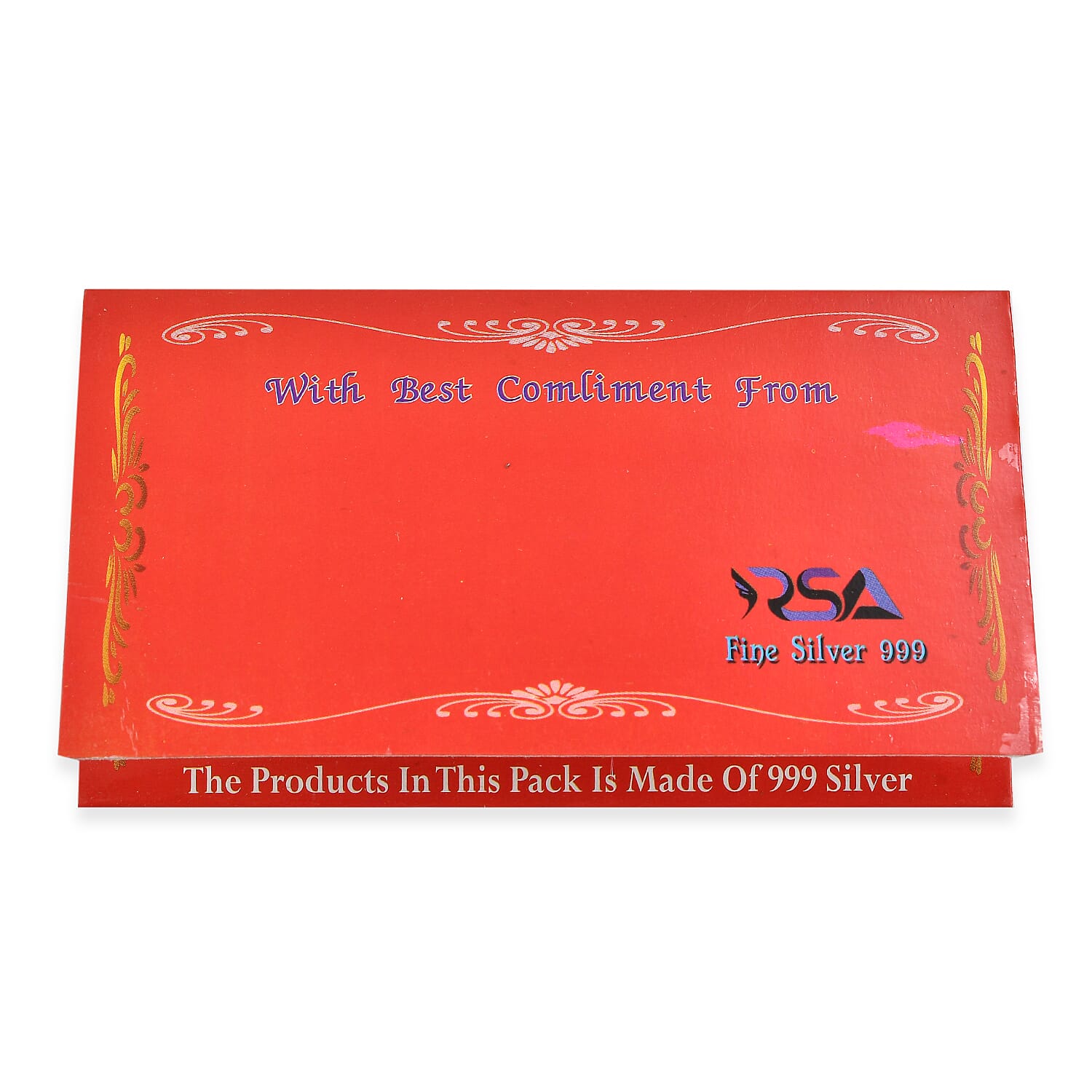 999 Fine Silver Holy Bible - The Word of Gold is Eternal Embossed Sheet 500 mg