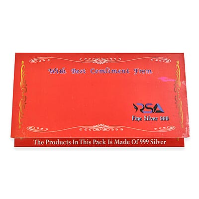 999 Fine Silver Holy Bible - The Word of Gold is Eternal Embossed Sheet 500 mg