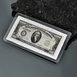 999 Fine Silver American Legacy Currency Tribute Embossed Sheet 500mg