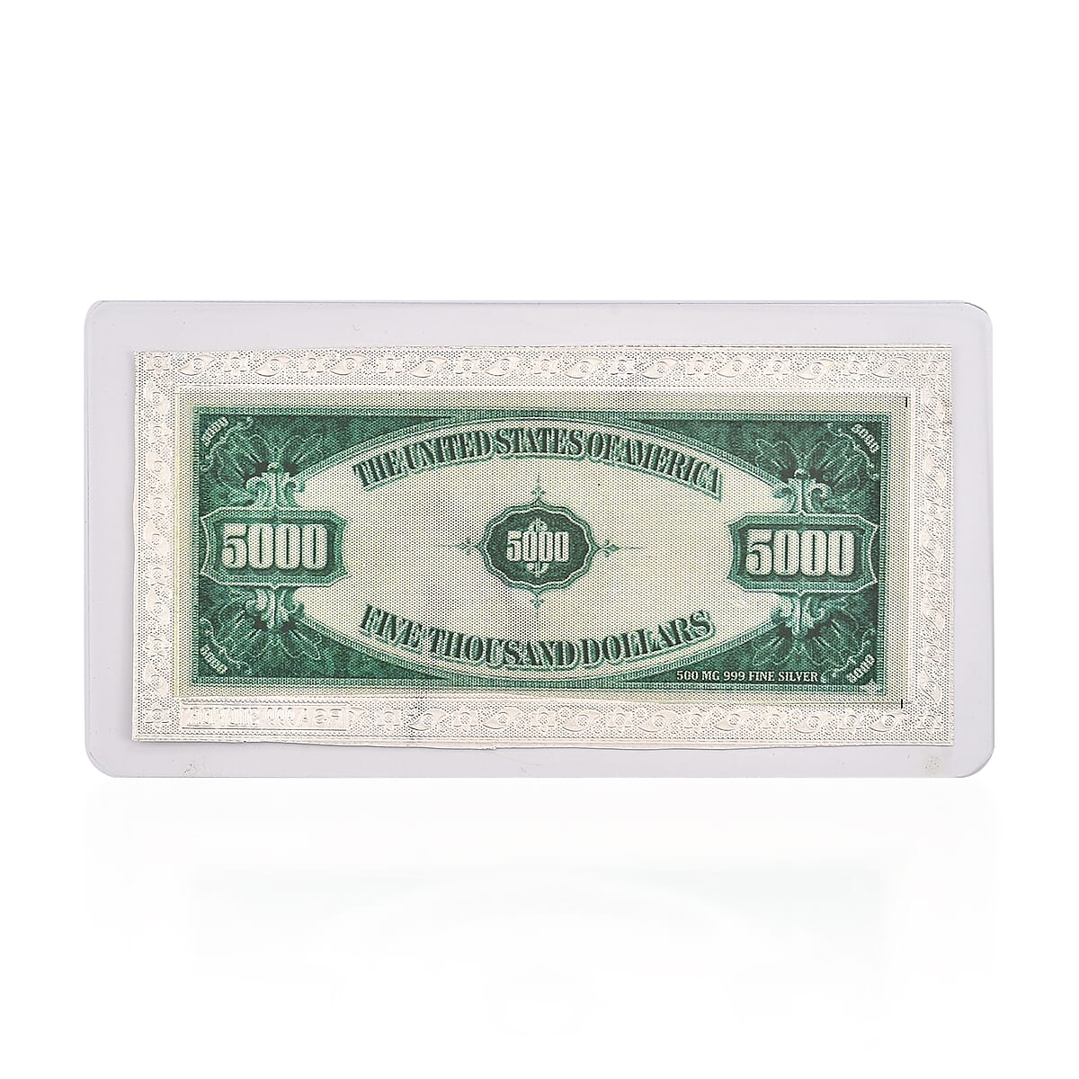 999 Fine Silver American Legacy Currency Tribute Embossed Sheet 500mg image number 2