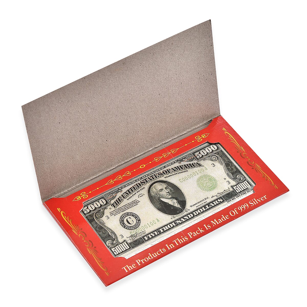 999 Fine Silver American Legacy Currency Tribute Embossed Sheet 500mg image number 6