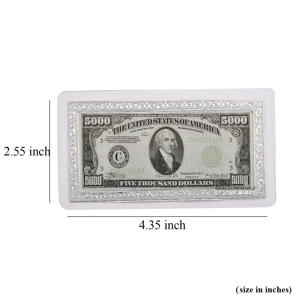 999 Fine Silver American Legacy Currency Tribute Embossed Sheet 500mg image number 5