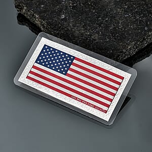 999 Fine Silver American Pride &ndash; Stars & Stripes Drive Embossed Sheet 500mg