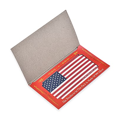 999 Fine Silver American Pride – Stars & Stripes Drive Embossed Sheet 500mg