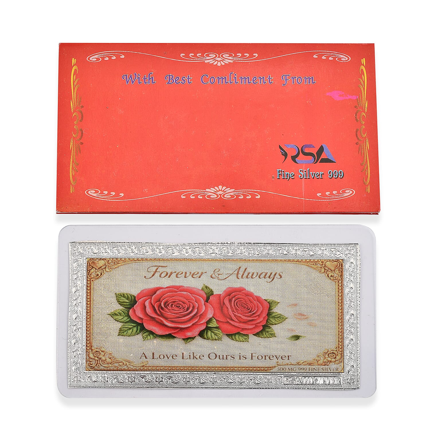 999 Fine Silver Forever & Always - A Love Like Ours is Forever Sheet 500mg
