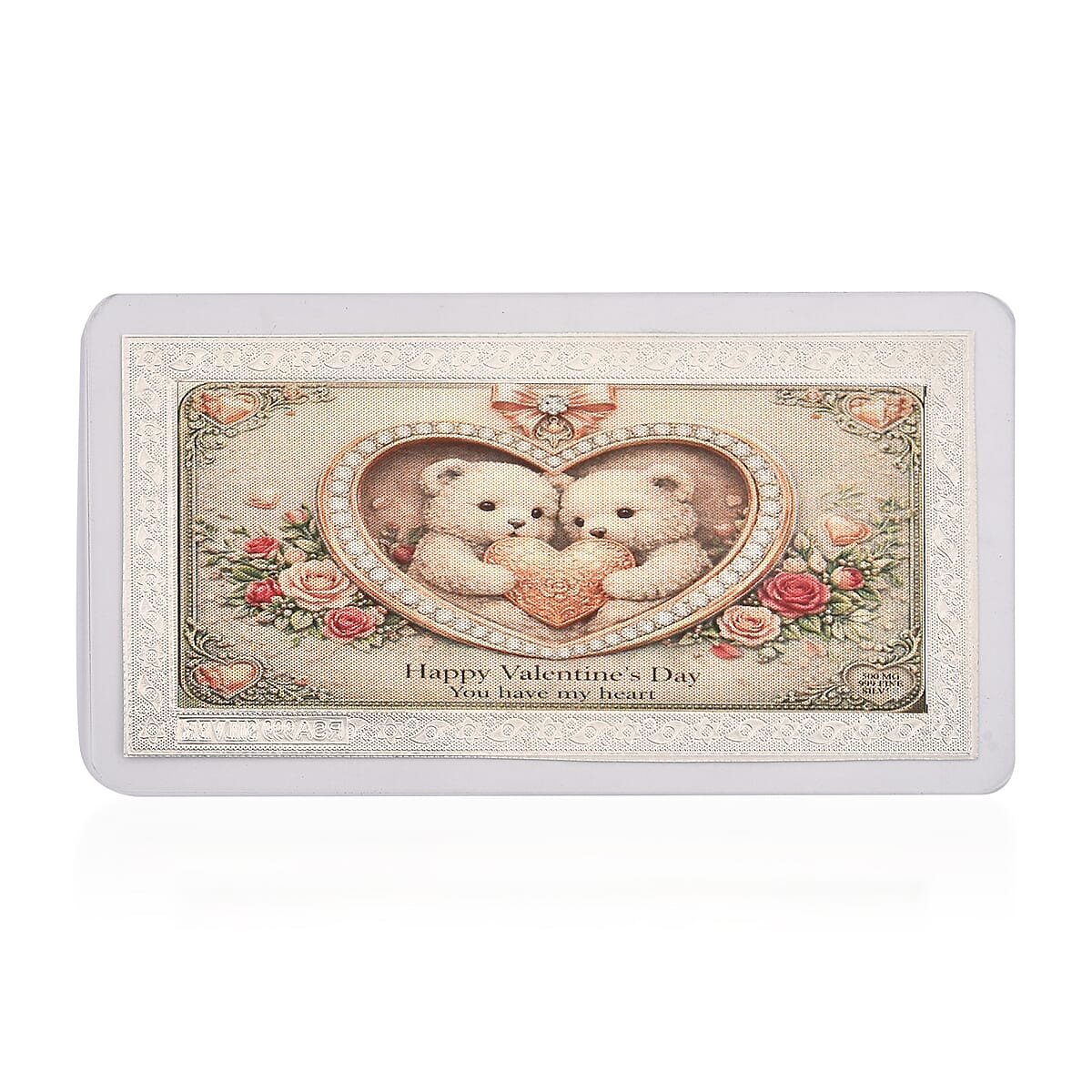 999 Fine Silver My Sweet Valentine - Forever In My Heart Embossed Sheet 500 mg image number 3