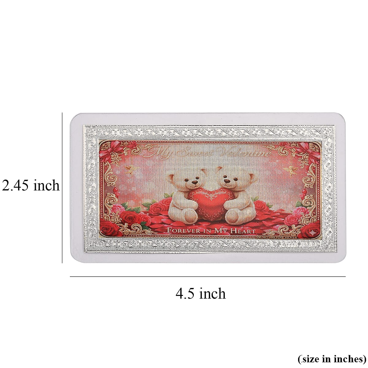 999 Fine Silver My Sweet Valentine - Forever In My Heart Sheet 500mg image number 6