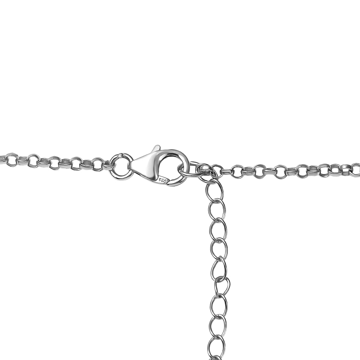 D'Joy Premium Larimar 27.40 ctw Necklace in Sterling Silver 18-20 Inches  image number 3