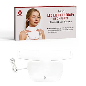 Pursonic LED Light Therapy Neckplate - White