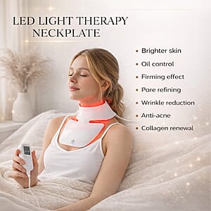 Pursonic LED Light Therapy Neckplate - White