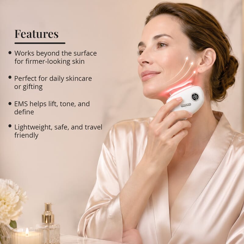 Pursonic 7-in-1 LED Light Therapy Beauty Device - White