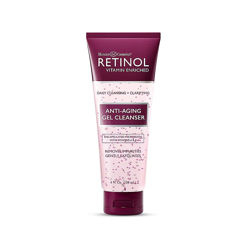 Retinol Vitamin Enriched Anti-Aging Daily Gel Cleanser (4oz) Made in US