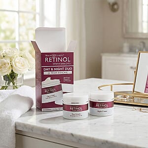 Retinol Vitamin Enriched Day & Night Duo (2x 1oz) Made in US (Ships in 5 to 7 Business Days)