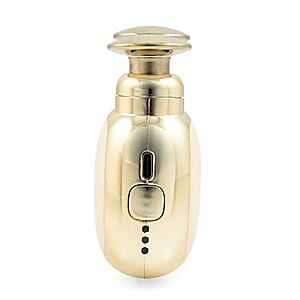 Closeout Mini Massager with 3 Massage Heads -Gold