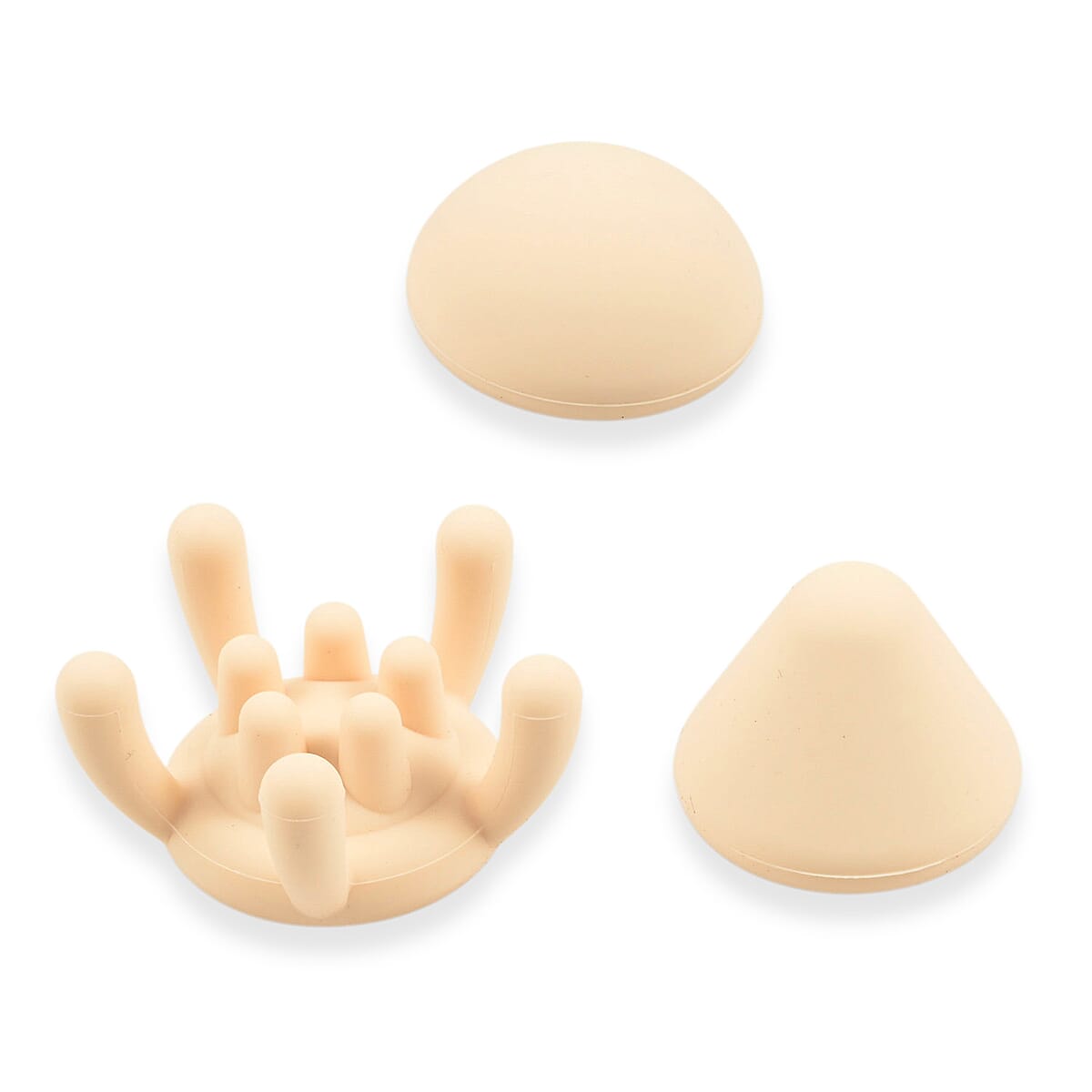 Closeout Mini Massager with 3 Massage Heads -Gold image number 4