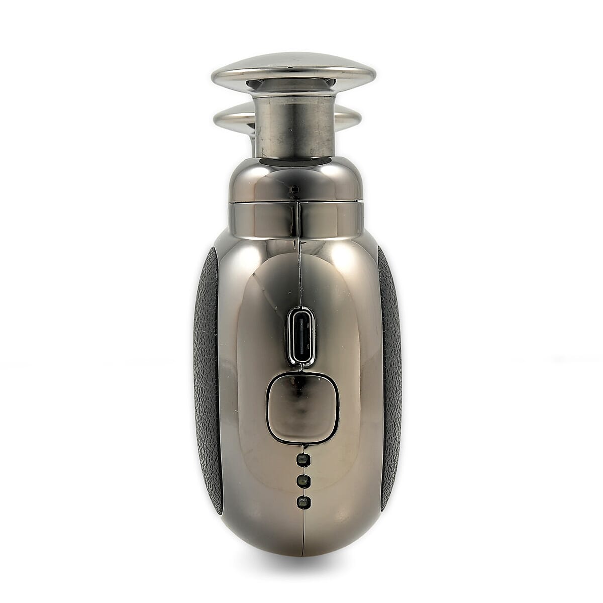 Closeout Mini Massager with 3 Massage Heads -Black image number 2