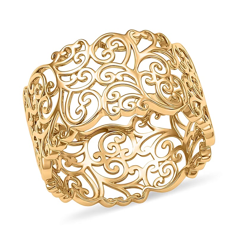 Luxoro Fillegree Ring in 10K Yellow Gold (Size 9.0) 3.0 Grams
