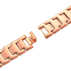 Apple Connector Watch Strap in Stainless Steel, Rosetone (Compatible Sizes 42mm/44mm/45mm/46mm/49mm)
