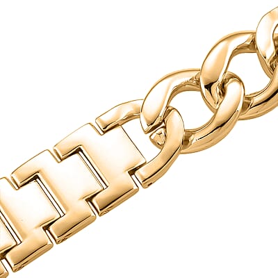 Apple Connector Watch Strap in Stainless Steel, Goldtone (Compatible Sizes 42mm/44mm/45mm/46mm/49mm)