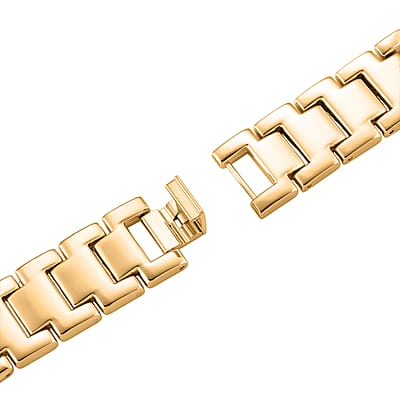 Apple Connector Watch Strap in Stainless Steel, Goldtone (Compatible Sizes 42mm/44mm/45mm/46mm/49mm)