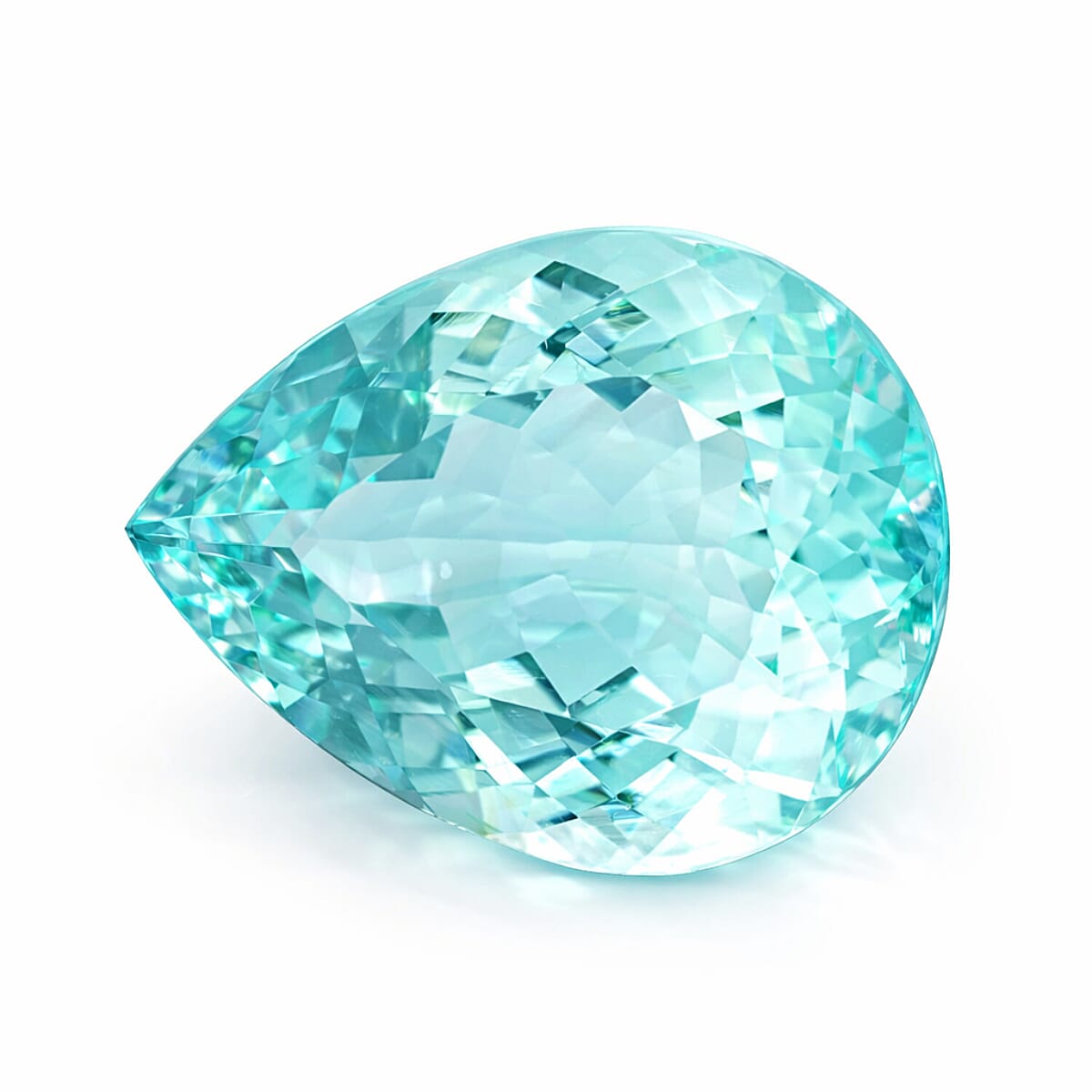 Certified and Appraised AAAA Paraiba Tourmaline (Pear free size) 0.50 ctw