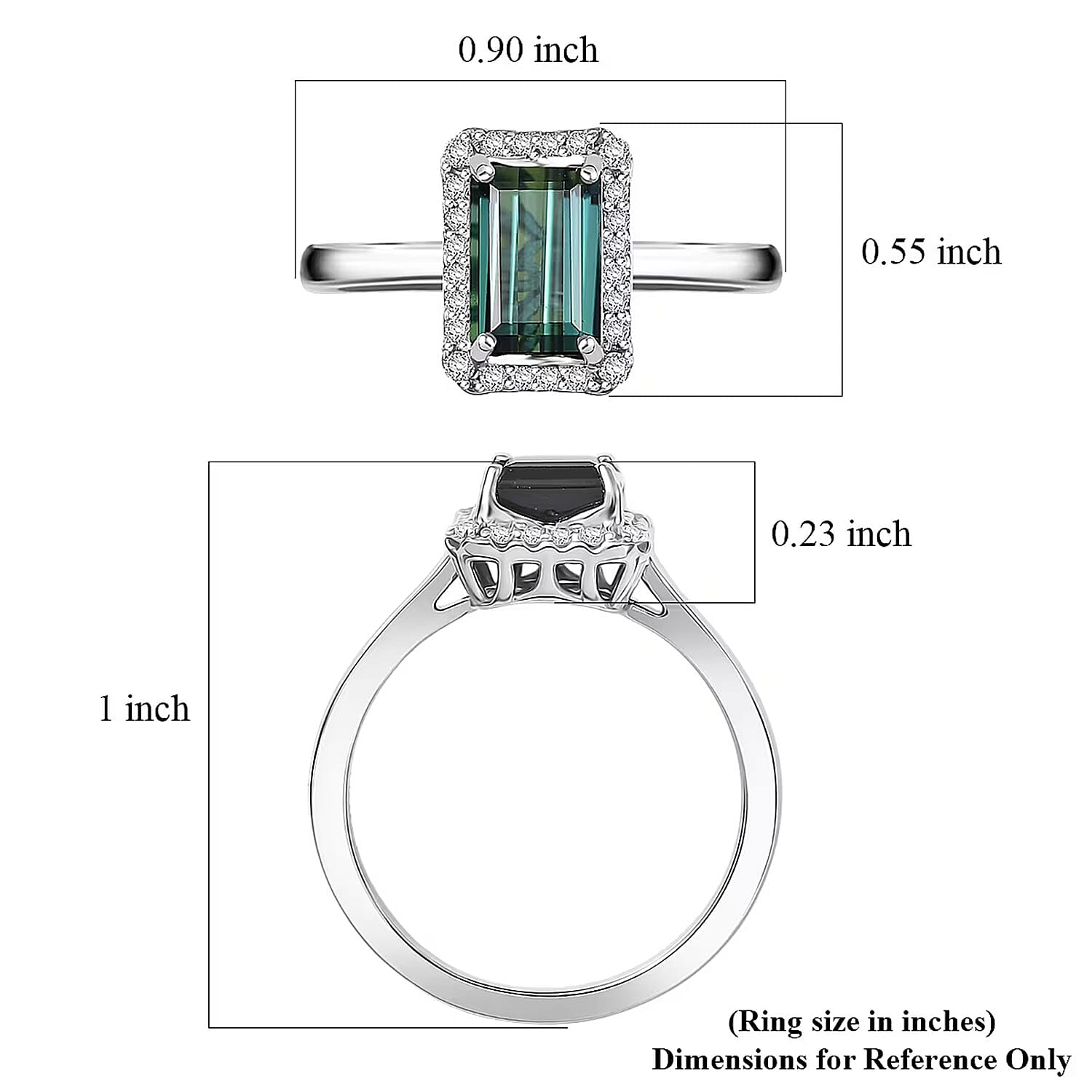 Certified & Appraised Rhapsody AAAA Pirineu Lagoon Tourmaline and Diamond E-F VS 2.35 ctw Ring in 950 Platinum (Size 10.0) 5.80 Grams