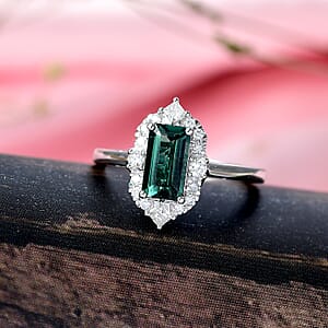 Certified & Appraised Luxoro AAA Pirineu Lagoon Tourmaline and Diamond I2 1.50 ctw Ring in 10K White Gold (Size 6.0)
