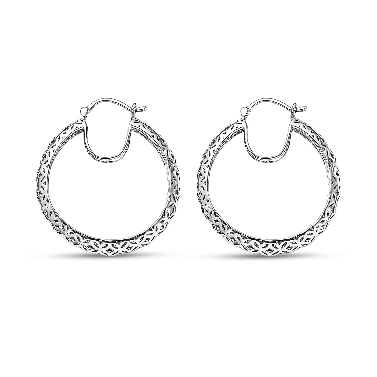 950 Palladium Hoop Earrings 2.50 Grams