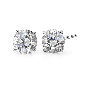 SGL Certified Luxuriant Lab Grown Diamond G-H SI 2.00 ctw Earrings in 950 Palladium and 10K White Gold