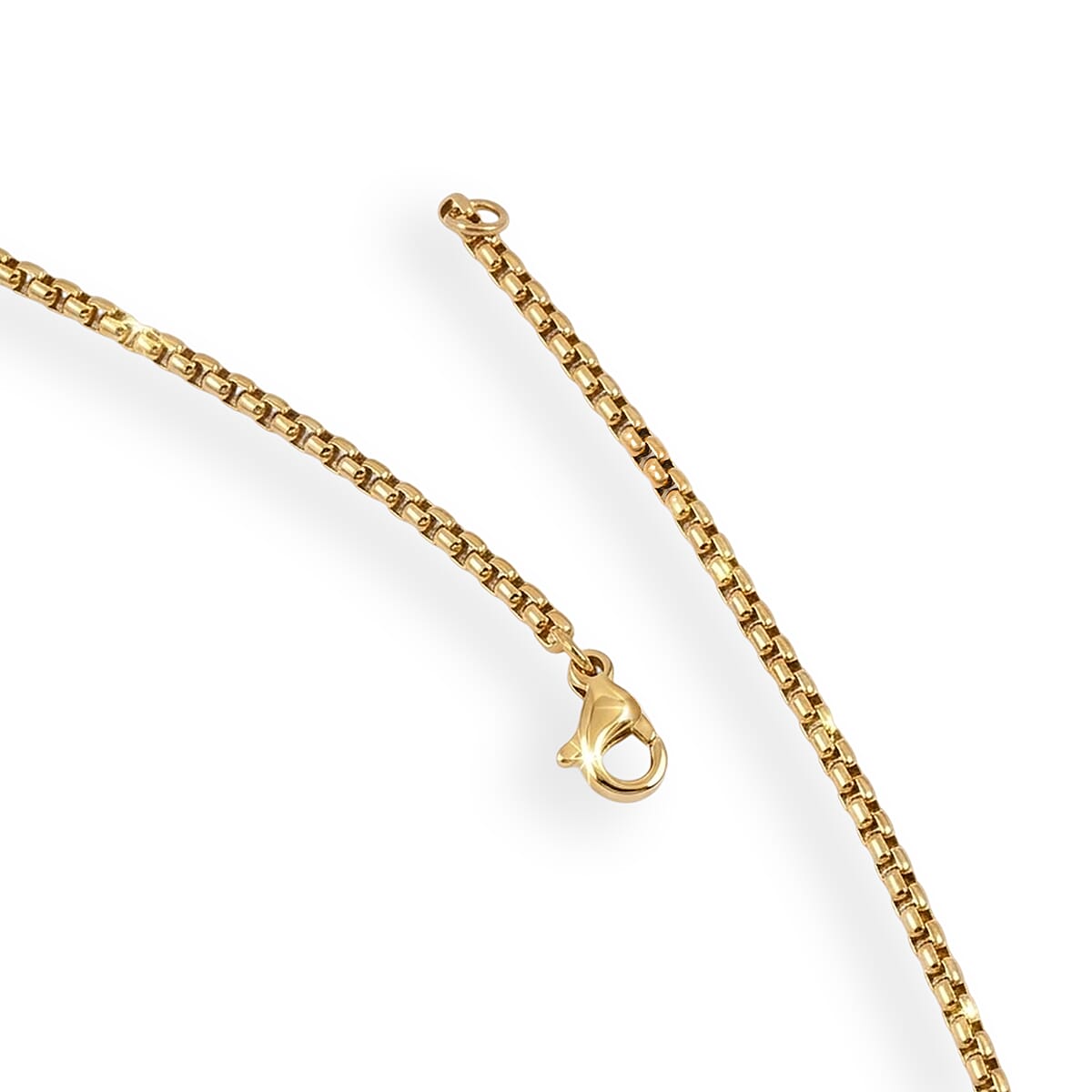 Lords Prayer Crucifix Dogtag Necklace ION Plated YG Stainless Steel 22 Inches  image number 3