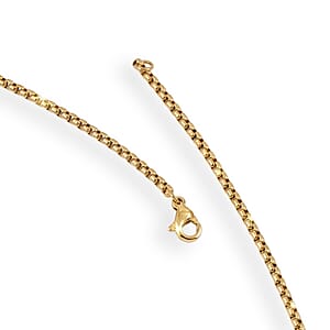 Lords Prayer Crucifix Dogtag Necklace ION Plated YG Stainless Steel 22 Inches 