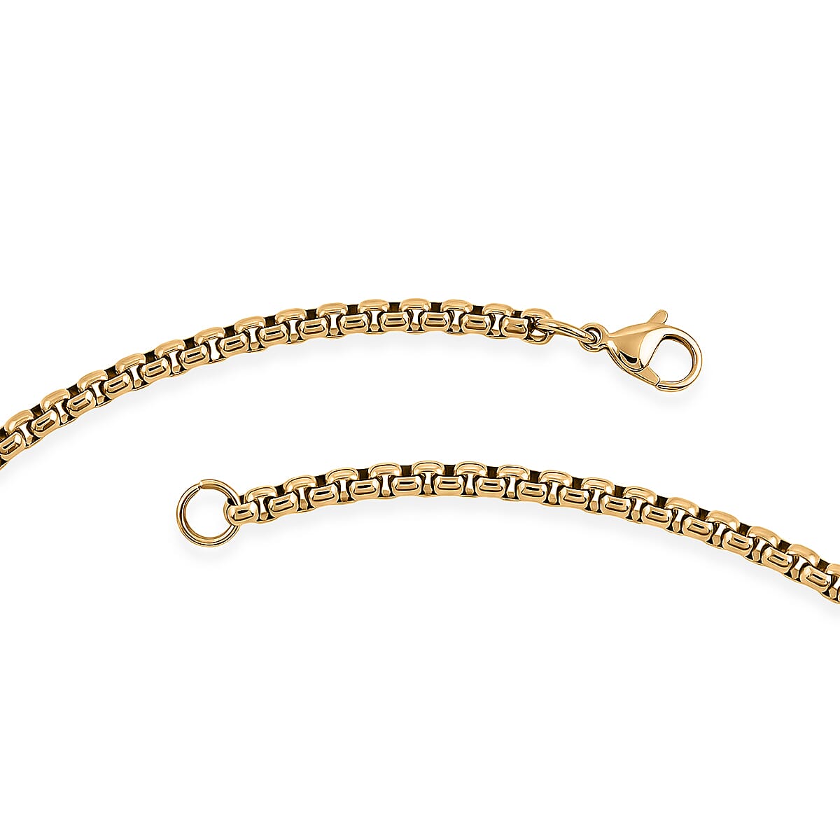 Dog Tag Pendant Necklace in ION Plated YG Stainless Steel 22 Inches  image number 3