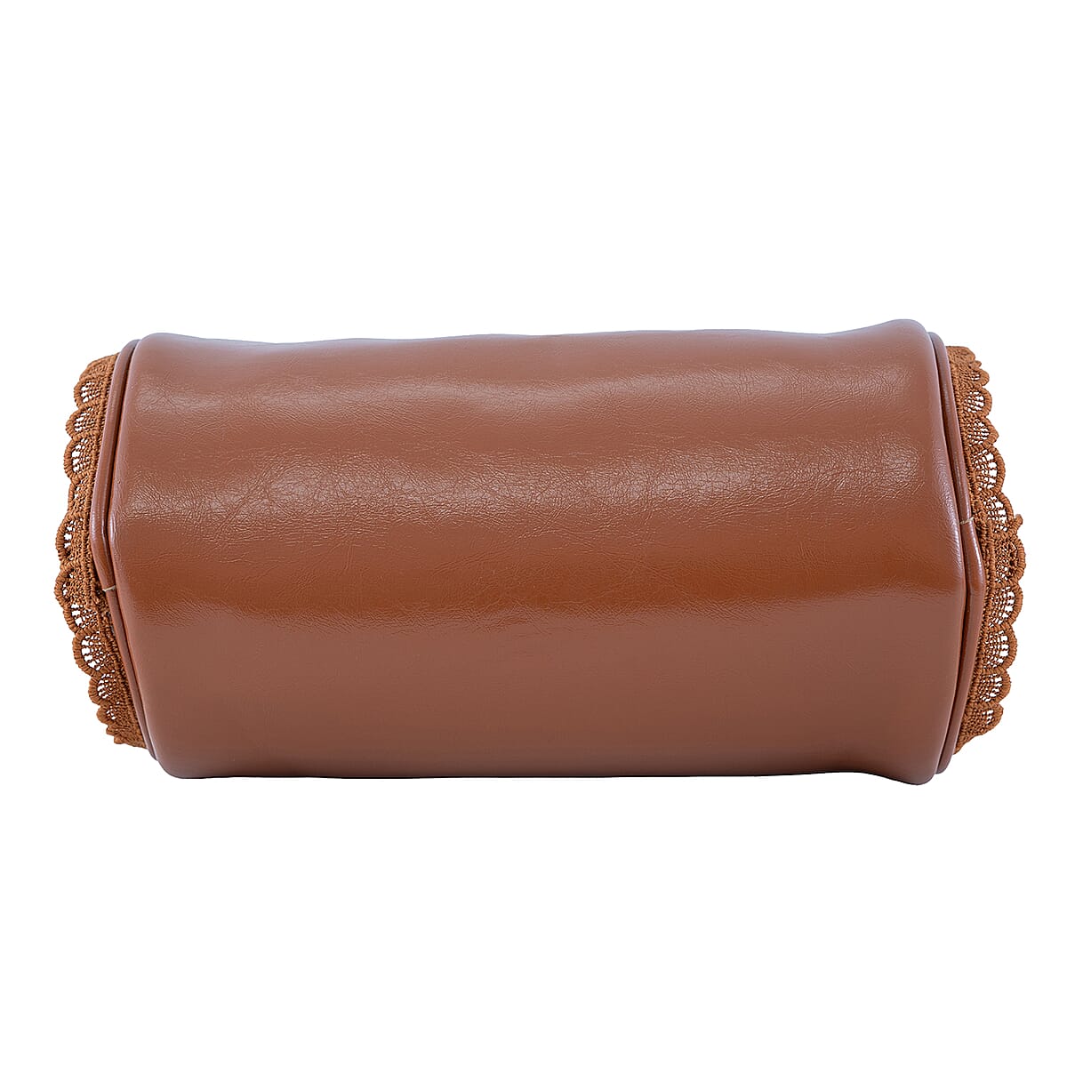 Passage Camel Faux Leather Round Crossbody Bag image number 6