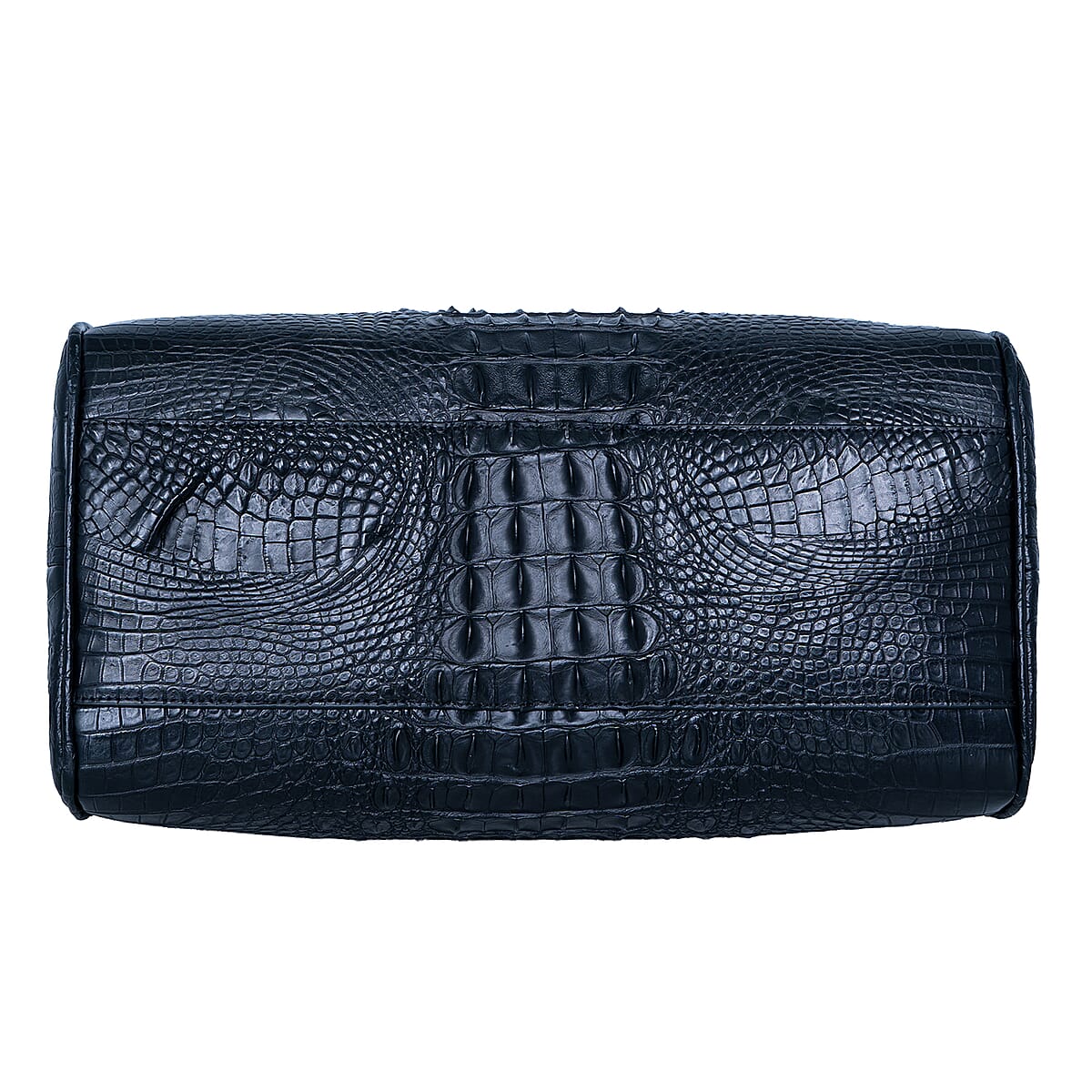 The Grand Pelle Black Crocodile Genuine Leather Doctor Bag image number 6