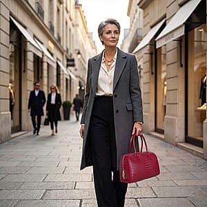 The Grand Pelle Red Crocodile Genuine Leather Doctor Bag