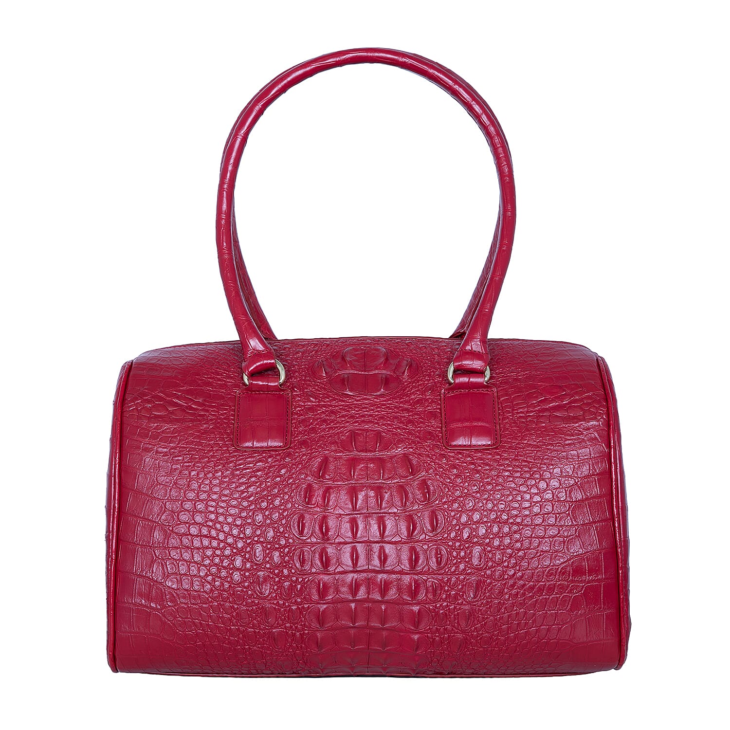 The Grand Pelle Red Crocodile Genuine Leather Doctor Bag