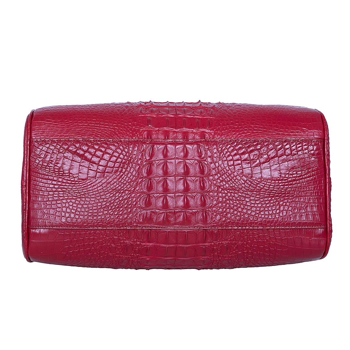 The Grand Pelle Red Crocodile Genuine Leather Doctor Bag image number 6