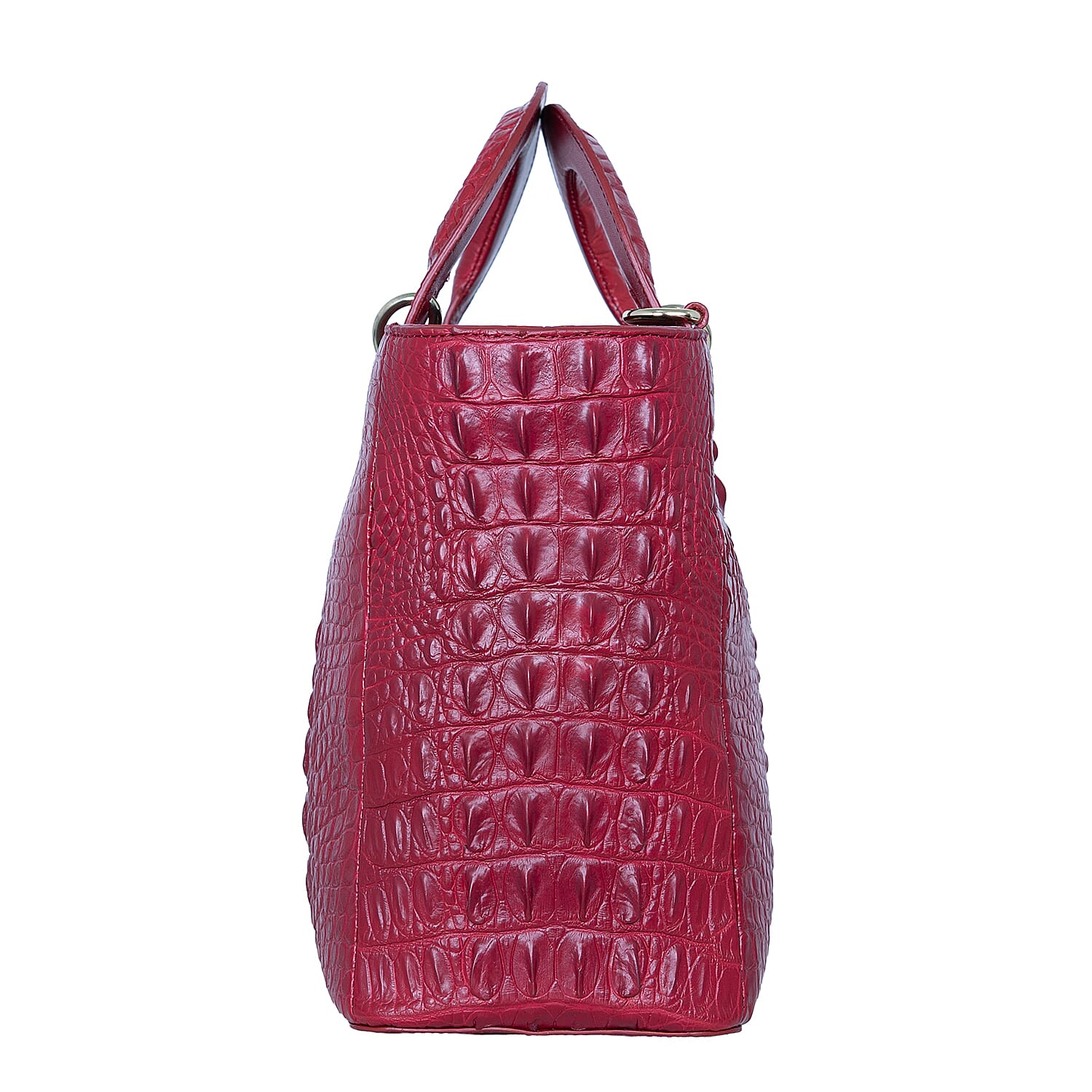 The Grand Pelle Red Crocodile Genuine Leather Tote Bag