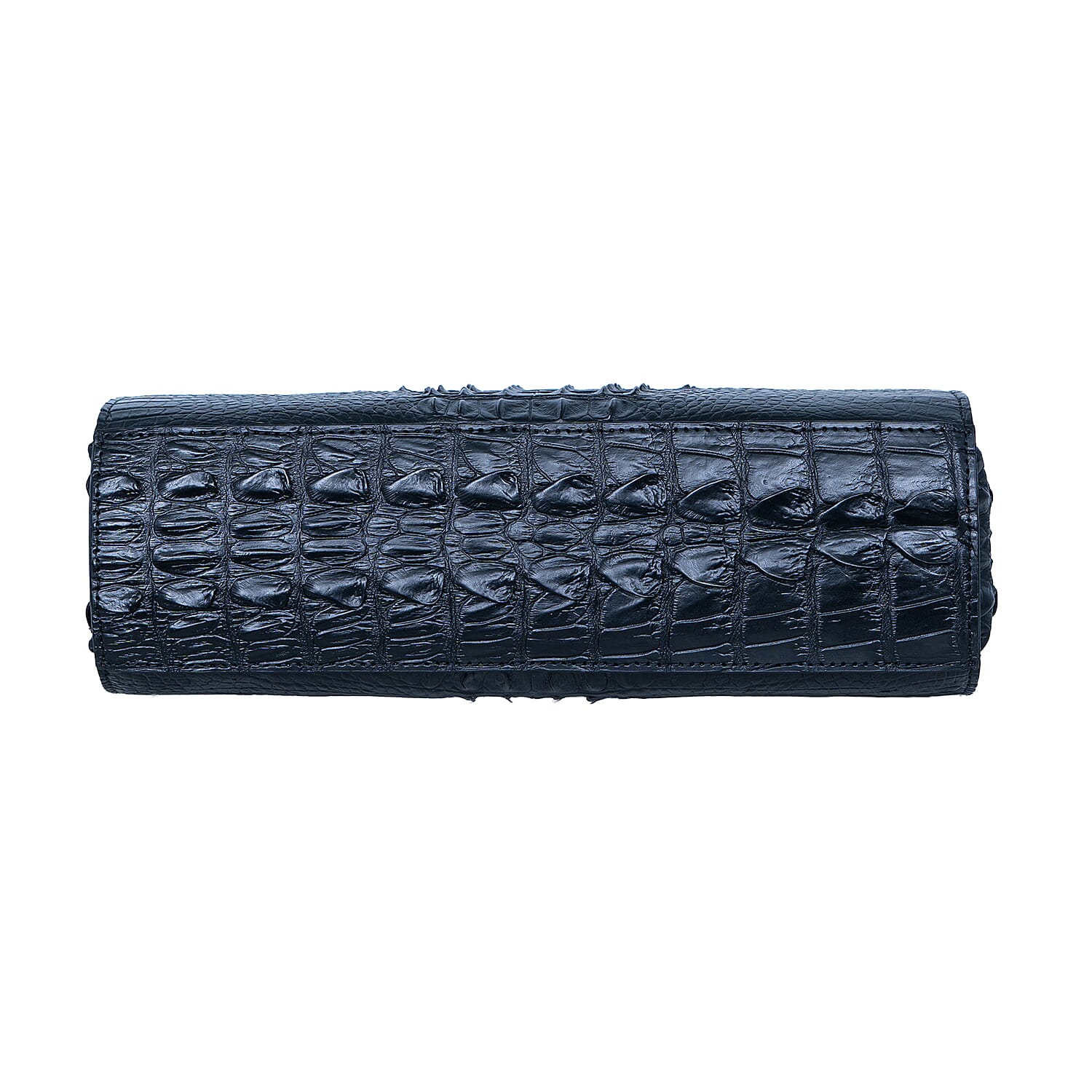 The Grand Pelle Black Crocodile Crocodile Genuine Leather Crossbody Bag