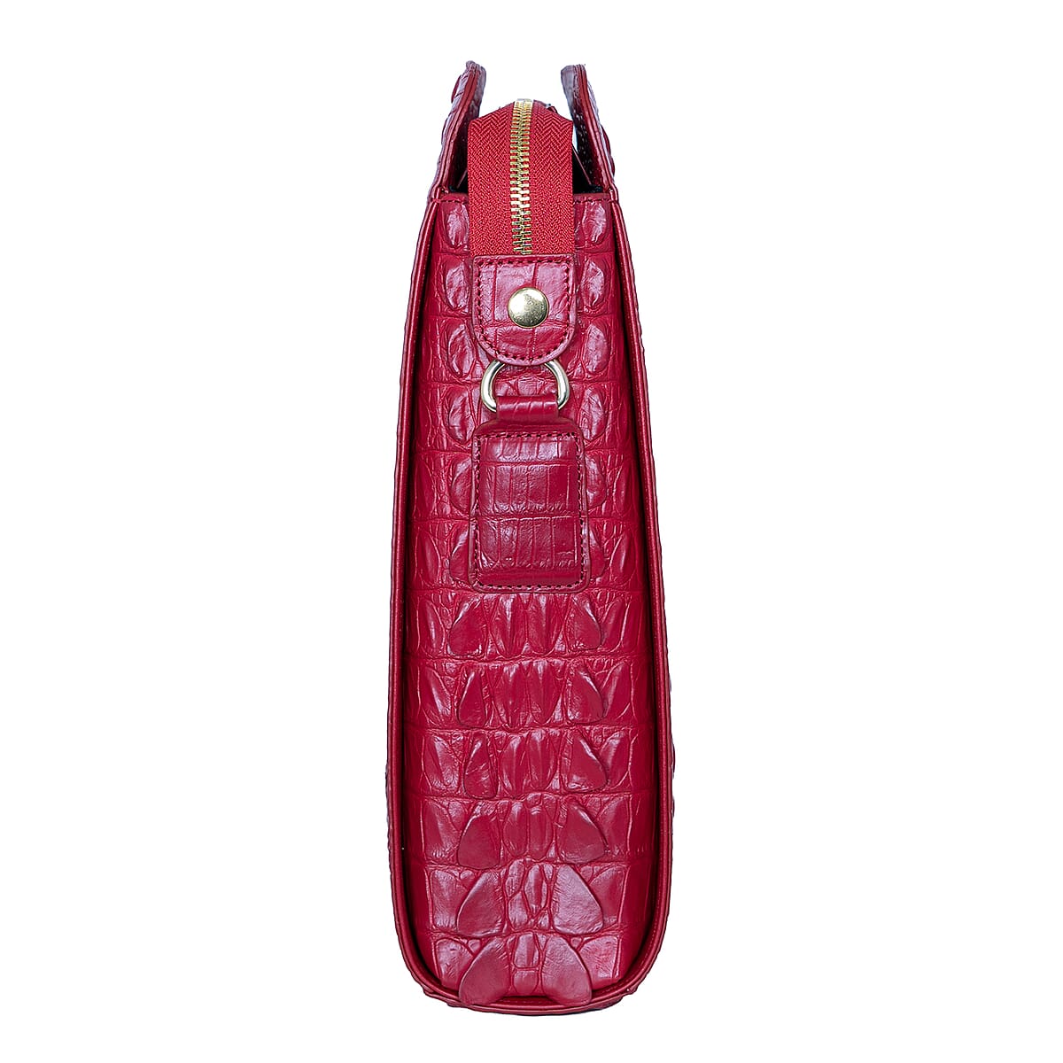 The Grand Pelle Red Crocodile Crocodile Genuine Leather Crossbody Bag image number 4